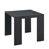 Modway - Tahoe Terrasse extérieure Aluminium revêtu en poudre Table d’appoint - Gris-Table d’appoint extérieure patio