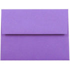 JAM Paper A2 Coloured Invitation Envelopes - 4.375 x 5.75 - Violet Purple Recycled - 50 Pack-Our envelopes are made from 30% recycled 24 lb paper and feature a straight flap gum closure with a smooth finish
