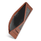 Champs Onyx Leather Access Card Case - Brown-3 credit card slots
