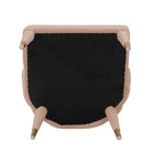 Manhattan Comfort - Chaise de salle à manger moderne Maya 61 cm en velours capitonné - Nude-Garantie limitée du fabricant de 30 jours