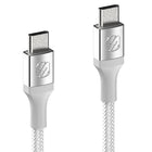 Scosche Strikeline 6' Magnetic USB-C TO USB-C - White-Fast charging cable with rapid data transfers 