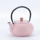 Minimal - Théière en fonte émaillée Minimal - Dot Rose - 0,6 L-La belle surface émaillée brillante ressemble à de la céramique