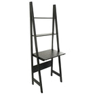 kieragrace Providence Hart Floor Shelf and Desk- Black Matte Finish-Measurement & weight capacity: overall shelf measures 25"L x 71"H and 18" in depth. significant height means you have over 5.5 feet of the beautiful display, creating maximum storage space. holds maximum weight of 220 lbs and can be used as a desk. feel confident placing items with more weight on this desk