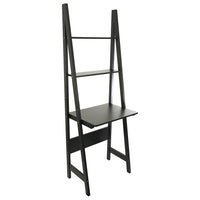 kieragrace Providence Hart Floor Shelf and Desk- Black Matte Finish-Measurement & weight capacity: overall shelf measures 25"L x 71"H and 18" in depth. significant height means you have over 5.5 feet of the beautiful display, creating maximum storage space. holds maximum weight of 220 lbs and can be used as a desk. feel confident placing items with more weight on this desk