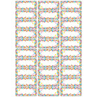 Ashley Productions Magnetic Die-Cut Small Foam Nameplates & Labels - Confetti - 30/Pack - 3 Pack-Use to keep track of work, names, assignments, jobs, goals, birthdays, special dates, notes, and more