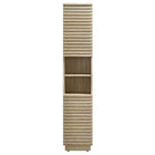 Modway Render Tall Narrow Faux Travertine Linen Storage Cabinet - Travertine-8
