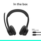 Logitech Zone 300 Wireless Bluetooth Headset With Noise-Canceling Microphone - Graphite-10