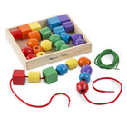 Melissa & Doug Primary Lacing Beads-30 brightly coloured wooden beads in a variety of shapes