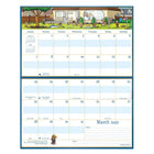 MotherWord 2026-2027 Magnetic Family Fridge Calendar - 9-1/2" H x 15" W - English-Ideal for side by side door fridges