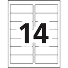 Avery White Rectangle Labels with Easy Peel, 1-1/3" x 4", for Laser/Inkjet Printer, 350 Pack (5262)-Jam and Smudge Free Guaranteed!