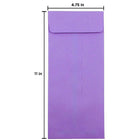 JAM Paper #12 Policy Envelopes, 4.75 x 11, Brite Hue Violet Purple Recycled, 500 Pack (4156910H)-Envelope Size: 4.75" x 11"