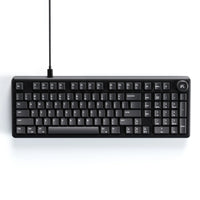 Cybeart Akula 99 Lite Compact Full Size Wired RGB Gaming Keyboard - Black-99% layout with 99 keys and a dedicated volume knob, offering full-size functionality in a streamlined frame. Premium ABS bezel frame for strength, stability, lightweight durability and sleek aesthetics