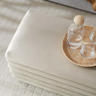 Modway Mezzo Upholstered Performance Velvet Storage Bench - Almond-Stay-Open Hinge