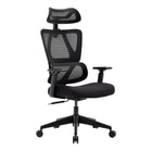 TygerClaw Premium Ergonomic High Back Mesh Chair -Sleek design and superior comfort, featuring a breathable mesh back, fabric seat, and a striking black frame.