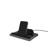 Adam Elements - Station de charge sans fil 5-en-1 OMNIA Q5-Recharge multi-appareils : Charge simultanément et sans fil votre iPhone (7,5 W), Android (15 W), Apple Watch, Apple Pencil Gen 2, AirPods/AirPods Pro ou autres écouteurs