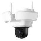 Aosu 5MP Wireless Floodlight Camera with Colour Night Vision, Smart AI Threat Detection and 2-Way Audio - White-Reliable & Versatile Connectivity: Supports 2.4G Wi-Fi, Bluetooth connection, TF card storage (up to 512GB), and cloud storage for flexible access to recorded footage