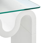 Modway - Ondine Plateau en verre Table d’appoint - Blanc-8