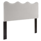 Modway Athena Performance Velvet Full/Queen Headboard - Light Grey-Full/Queen Headboard