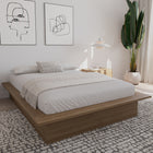 Nexera - Lit plateforme double Malibu en chêne brun -7