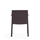 Manhattan Comfort - Lot de 2 fauteuils de salle à manger modernes Paris 21,65 po en similicuir gris-Livré chez vous entièrement assemblé Aucun assemblage requis
