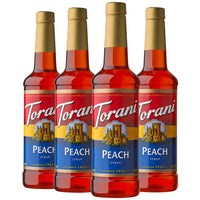 Torani Peach Syrup - 750 mL - 4 Pack-More than just coffee: Great for lattes, frappes, iced teas, iced coffee, handcrafted sodas, lemonades, cocktails, desserts and other frozen blended drinks