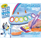 Crayola Colour Wonder Bluey Magic Light Brush-Watch the magic unfold as the paintbrush lights up to reveal the paint colour, adding an exciting surprise to every stroke