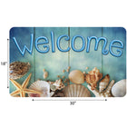 Ashley Productions The Original Fun Mat Welcome Mat - 18" x 30" - Beach Life Welcome-Slip-Resistant and Durable: Heavy-duty rubber backing ensures safety and durability, perfect for high-traffic areas.