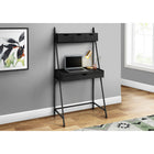 Monarch Specialties 7330 32" Computer Desk - Black/Black Metal-Strong black metal framing to hold a spacious work surface to place a laptop, lamp, and office accessories