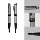 A.T. Cross Bailey Fountain Pen - Medium Nib - Gray-The fountain pen nib adapts to your own personal grip and writing style over time.