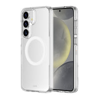 AXS Crystal Shield D3O MagSafe Compatible Case for Samsung Galaxy S25+ - Clear-8ft drop tested backed by D3O advanced protection materials