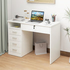 Vinsetto 43.3" Computer Desk with Storage - White-Modern style matches your decor style, whatever it may be