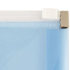 Jam Paper Enveloppes en plastique, fermeture à glissière, format lettre, 9 1/2 x 12 1/2 po, bleu, 12/pqt-Ouverture : livret