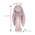 Kaloo Lapinoo Doll Rabbit - Medium - Pink-Ears can swing, hang, and do tricks.