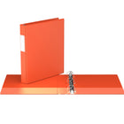 Davis Group Premium Economy Binder - D Ring - 1" - Orange - 6 Pack-1"