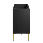 Modway Alchemist 48" Bathroom Vanity Cabinet - Black/Gold-Sink Basin and Fixtures Not Included