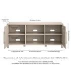 Hudson&Canal Chabot TV Stand for TV's up to 65" - Alder White-8
