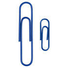 JAM Paper Combo Pack Colourful Paper Clips - Standard & Jumbo - Dark Blue - 100 Pack & 75 Pack -Size: 1 inch (Standard/Regular) & 2 Inch (Jumbo) | Keep your stacks of paper organized with coloured paper clips