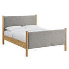 Modway - Maven Grandeur nature Tissu tapis Lit de plateforme, Chêne de blé-Assemblée requise