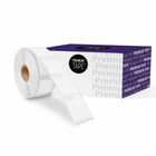Premium Tape Dymo 30332 Square Labels - 1" W x 1" L -  Black/White - 750 Pack-Color: Black / White