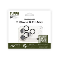 TUFF8 Camera Guard for iPhone 17 Pro Max-Camera Lens Protection: Shield the lens from scratches and damage