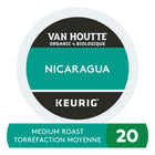 Van Houtte Nicaragua - Medium Roast - K-Cup Coffee Pods - 20 Pack-Roast: Van Houtte Nicaragua is made from 100% arabica coffee, organic and fairtrade certified.