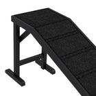 PawHut 74" L Pet Ramp with Non-slip Carpet - Black-Colour: Black 