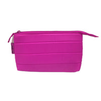 Tech Gear Simple Puffer Pencil Case - Pink-Large capacity zippered pouch