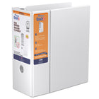 Davis Group − Reliure de luxe QuickFit de 5 pouces − 3 anneaux en D − format lettre − blanc-Reliure de qualité commerciale, noire, peut contenir 950 feuilles de papier, pour papier de format 8,5 po x 11 po