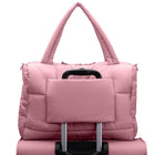 Bugatti Quilted Duffle Bag - Pink-Inside zippered pocket