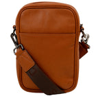 CHAMPS Onyx Collection Vertical Crossbody Bag - Brown-Removable/Adjustable Shoulder strap