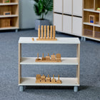 Beleduc Furniture - Torino 2-Layer Classroom Storage Wooden Open Shelf - Natural-Suitable for use with castors for easy mobility around your space
