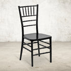 Flash Furniture - Chaise empilable Chiavari série Hercule PREMIUM en résine, noir (LEBLACK)-Siège en polycarbonate ultra-résistant