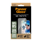PanzerGlass Ultra-Wide Fit Screen Protector iPhone 16 Pro - Clear-AB coating proven to kill up to 99.99% of all common surface bacteria