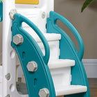 Qaba - Toboggan 5 en 1 pour tout-petits - usage intérieur - jaune-Matériau : HDPE, PP 